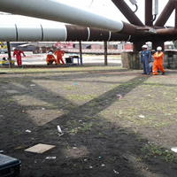 weighing of oyot jacket fabricated by aveon offshore weighed 293.27 tons.